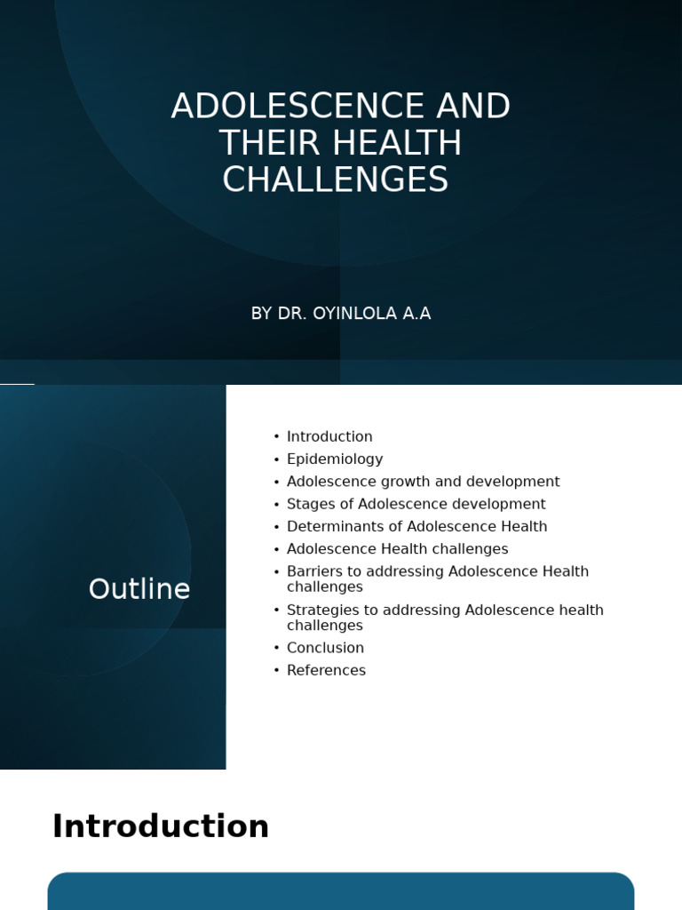 Adolescent Health Challenges and Insights | PDF | Adolescence | Eating ...