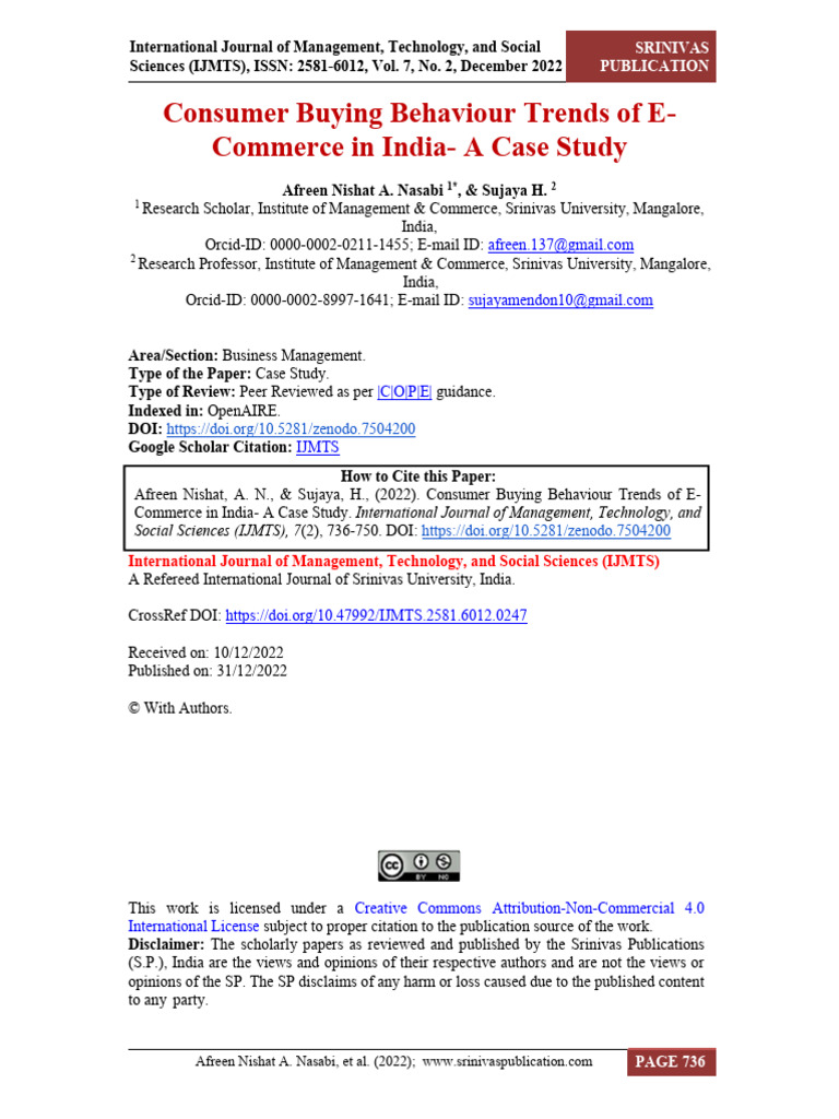 E-Commerce Consumer Trends in India | PDF | E Commerce | Online Shopping