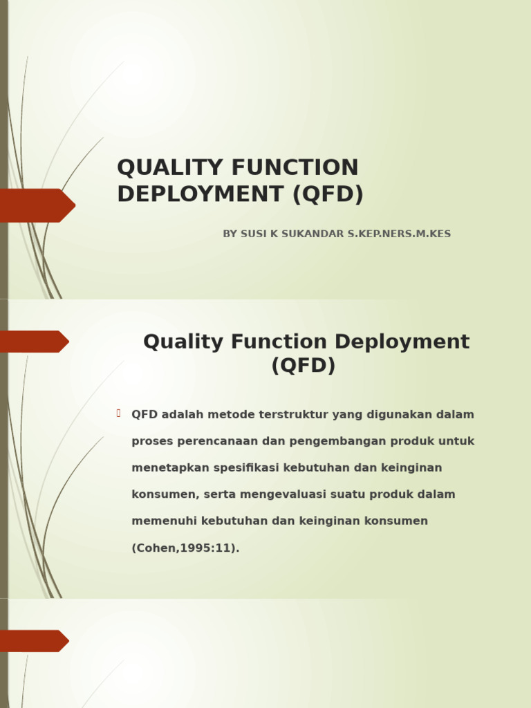 Quality Function Development | PDF