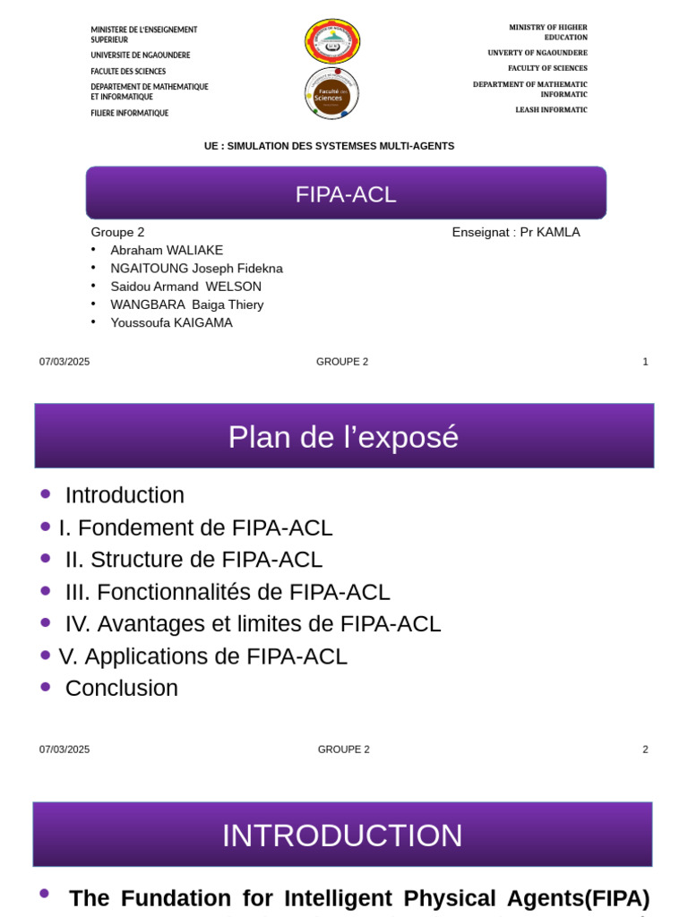 FIPA-ACL : Langage des agents intelligents | PDF | Informatique ...