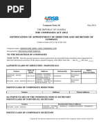 CR14 Form for Company Registration | PDF