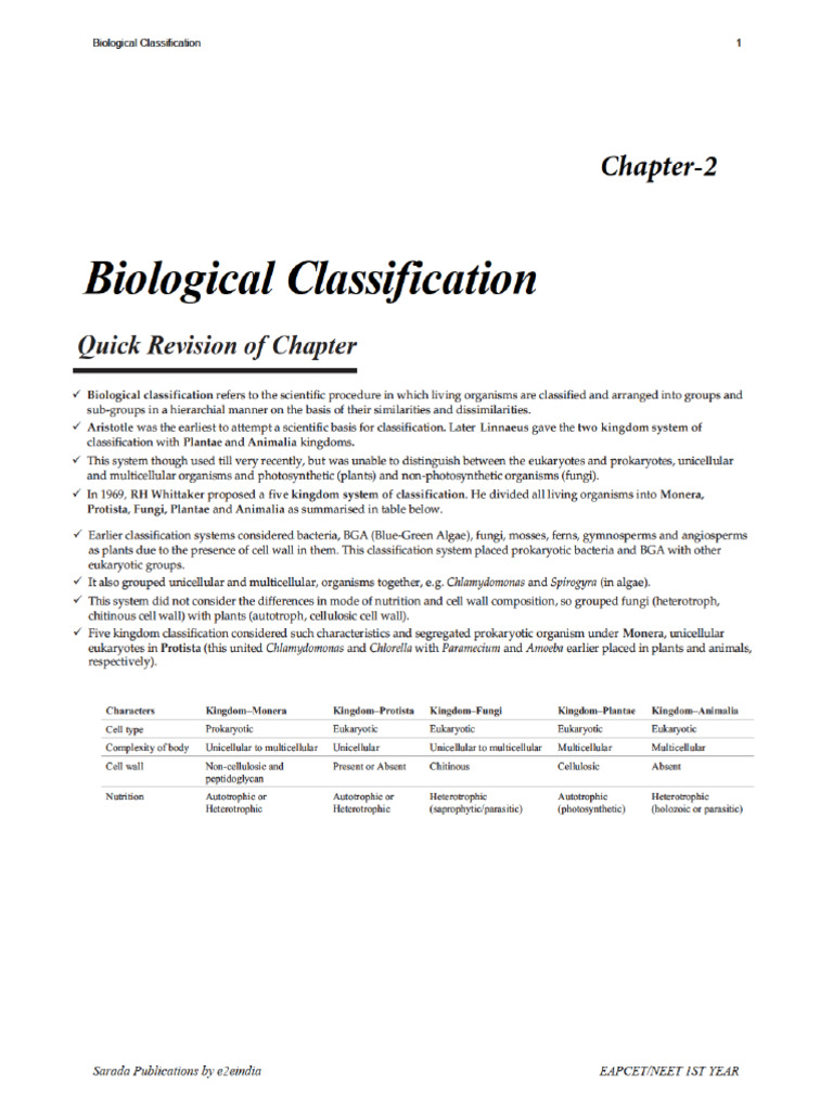 Overview of Biological Kingdoms | PDF | Fungus | Bacteria