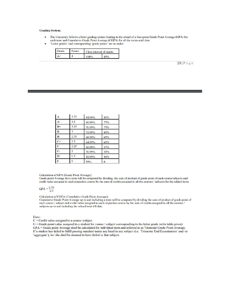 Gradingsystem | PDF