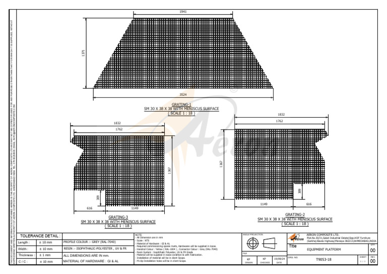 Equipment Platform Specifications RAL 9053 | PDF | Materials | Building ...