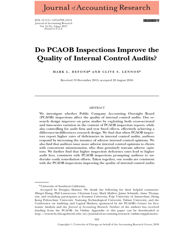 Paper 2321312248784 | PDF | Audit | Internal Control