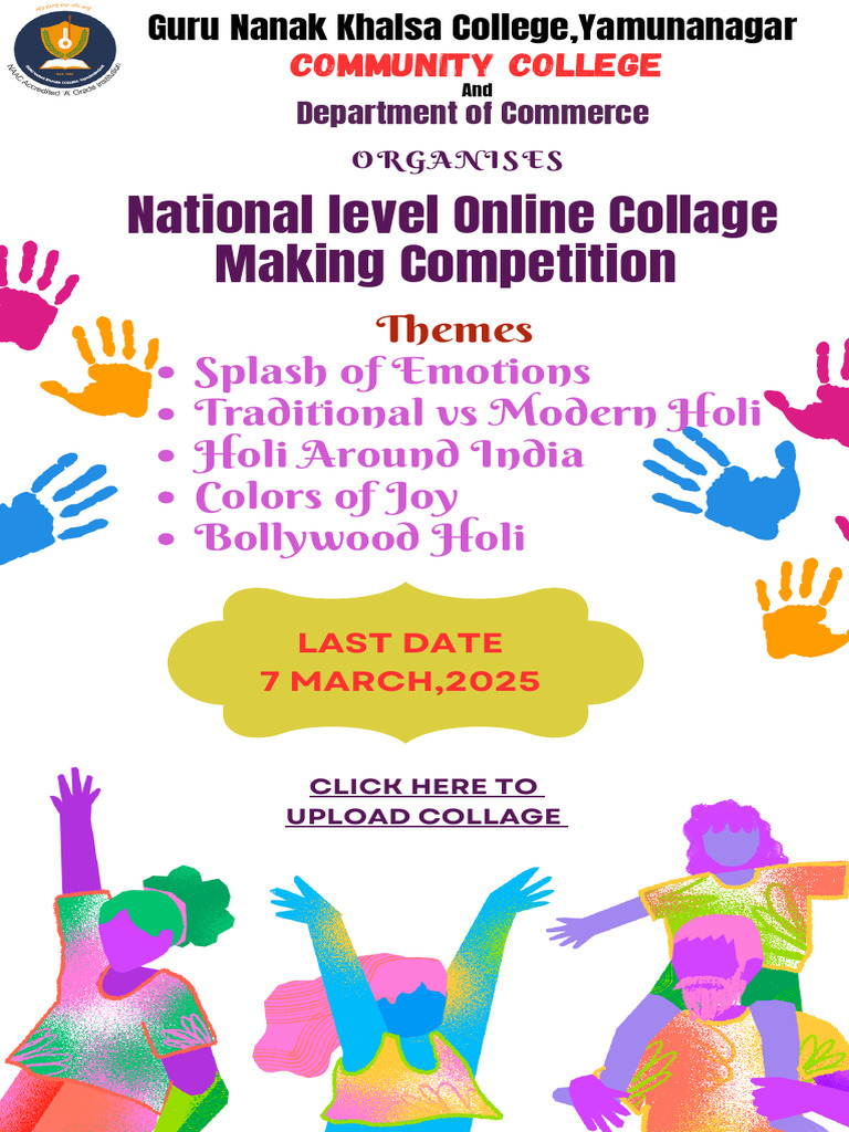 Holi Collage Contest 2025: Round 1 | PDF