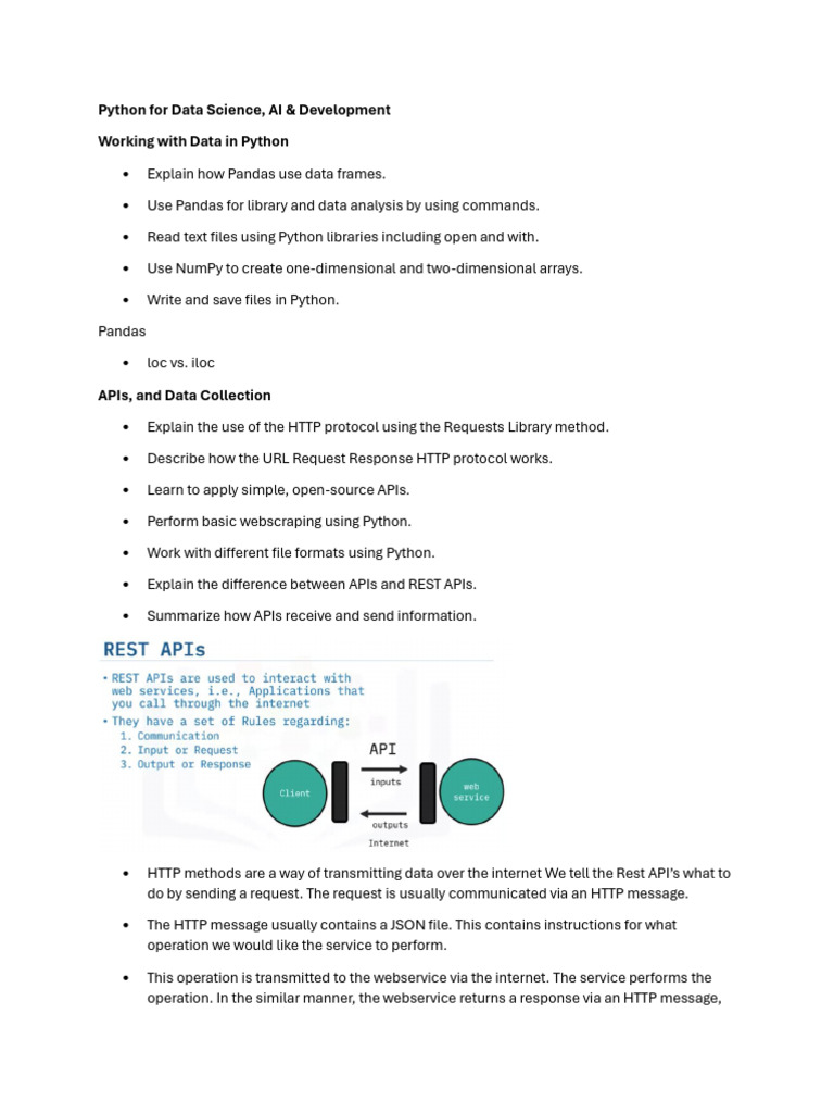 Python Data Science: APIs & Pandas Guide | PDF