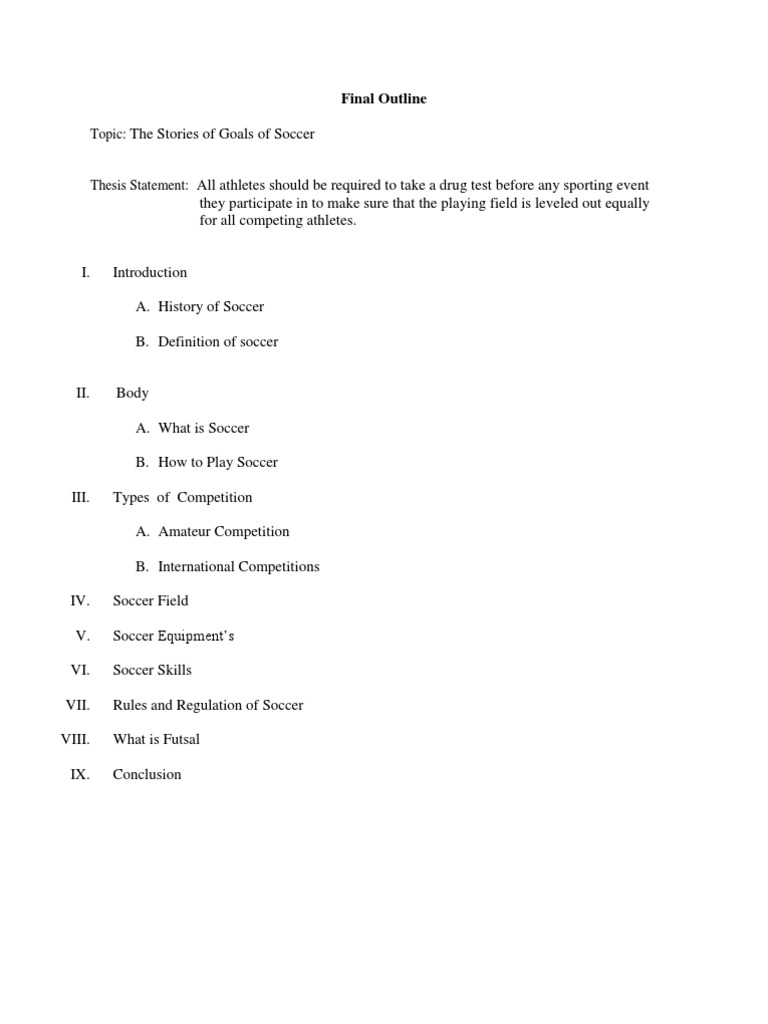 Final Outline | PDF