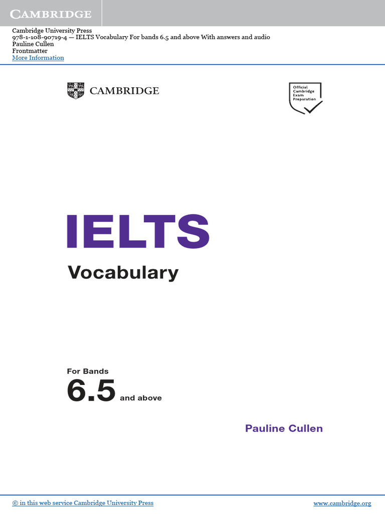 IELTS Vocabulary for Bands 6.5 and Above | PDF