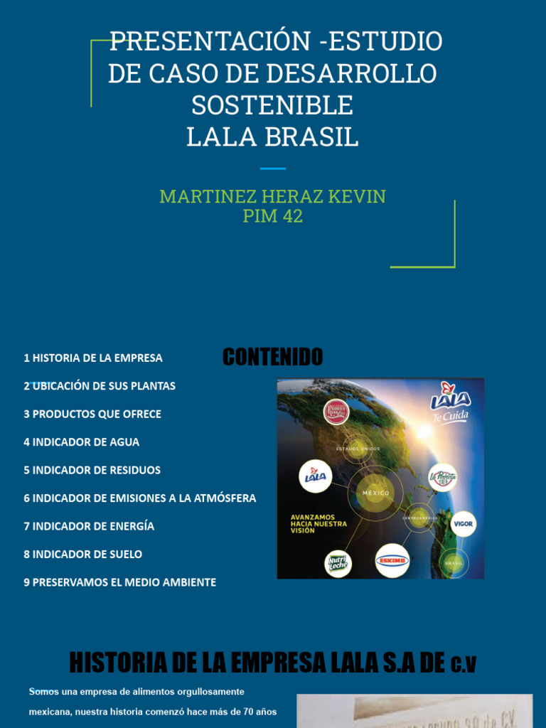 Estudio de Caso: Sostenibilidad Lala Brasil | PDF | Sustentabilidad ...