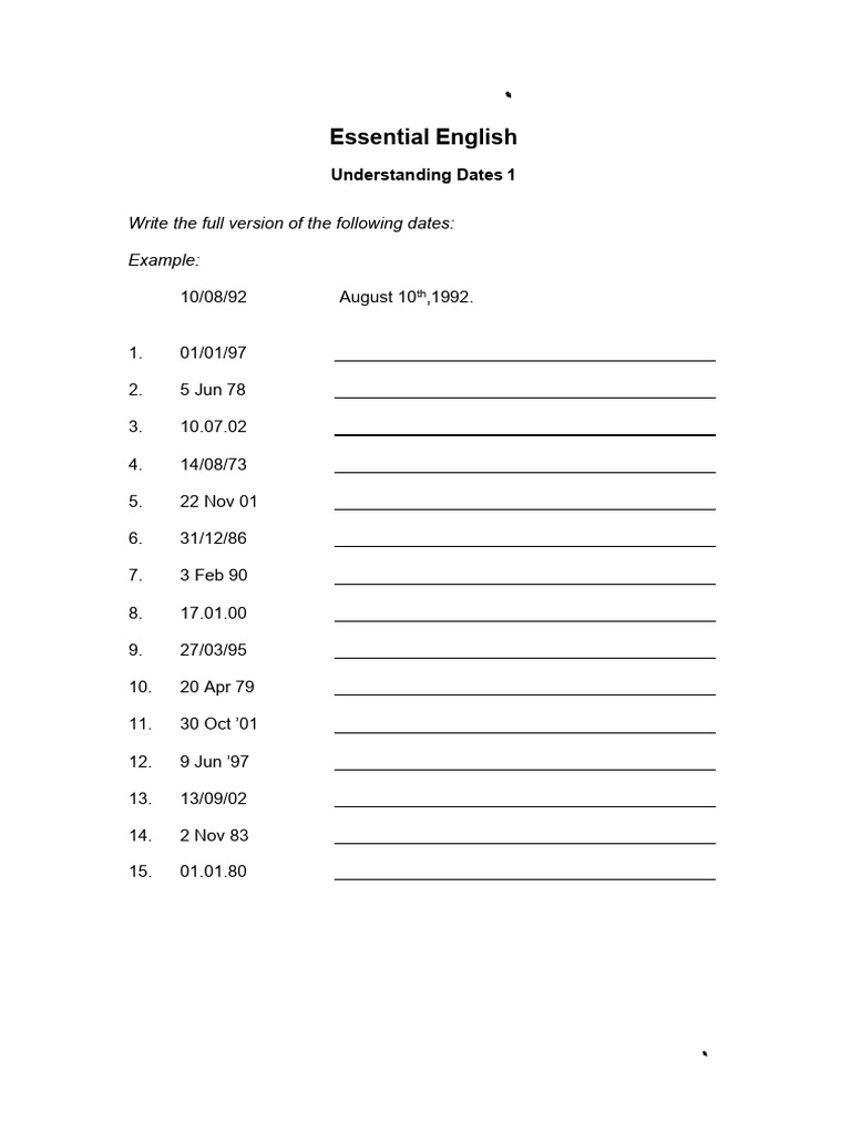 Day 3 Write The Date | PDF