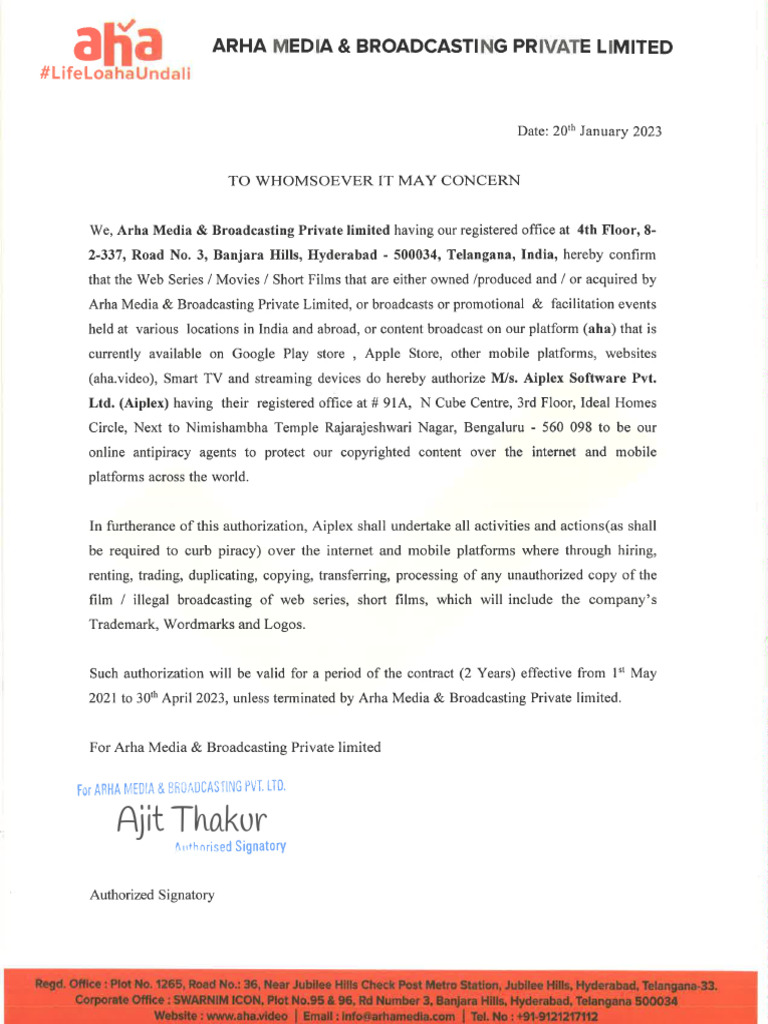 Arha Media - Revised | PDF