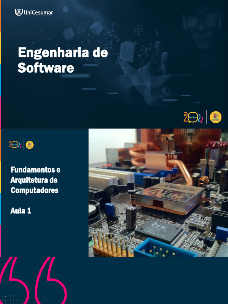 Fundamentos e arquiteturas de computadores Unicesumar AULA 01 | PDF ...