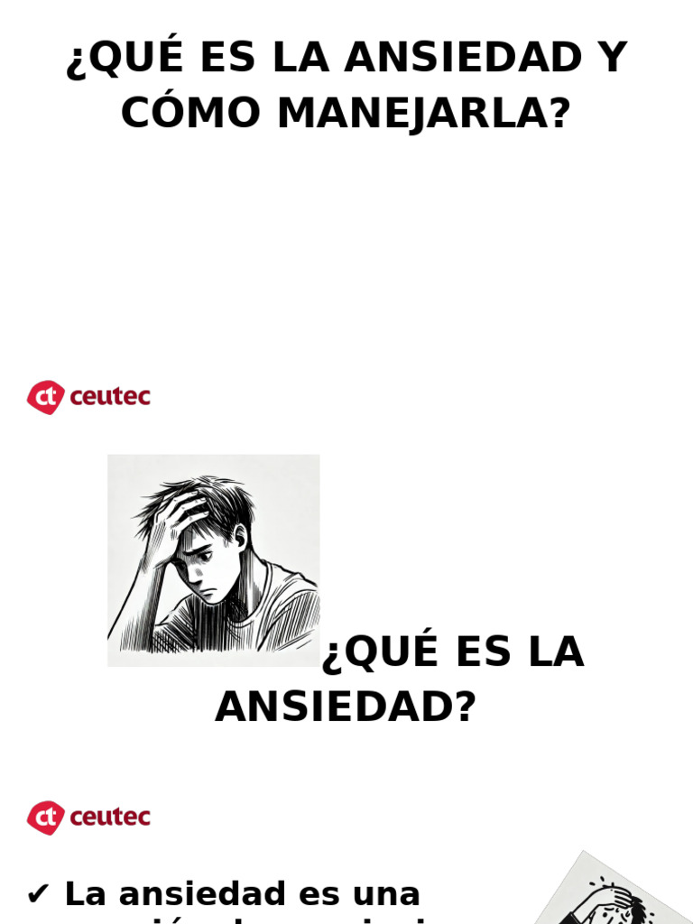 Qué Es La Ansiedad y Cómo Manejarla | PDF