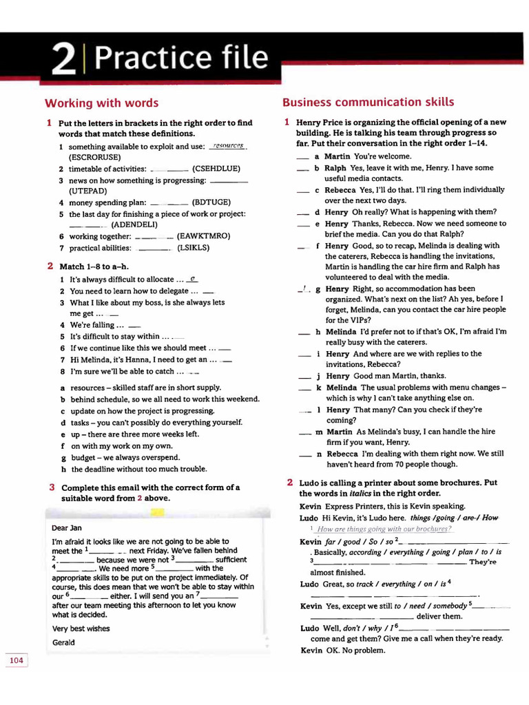 Projects - Practice File | PDF