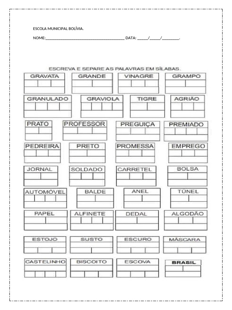 Separação de Sílabas | PDF