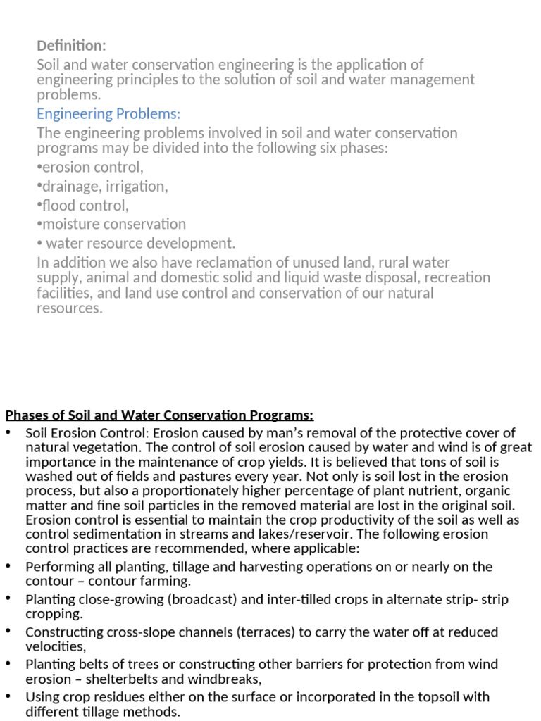 Soil and Water Conservation Engineering | PDF | Soil | Irrigation