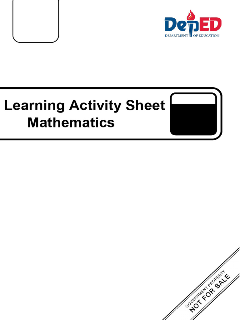 Q4 - WS - Mathematics 4 - Lesson 1 - Week 1 | PDF | Curriculum | Learning