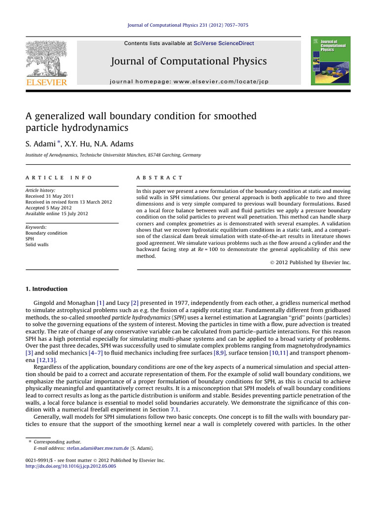 A Generalized Wall Boundary Condition Fo | PDF | Viscosity | Fluid Dynamics
