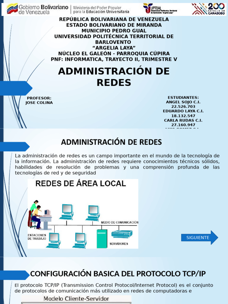 Administracion de Redes | PDF | Red de computadoras | Controlador de ...