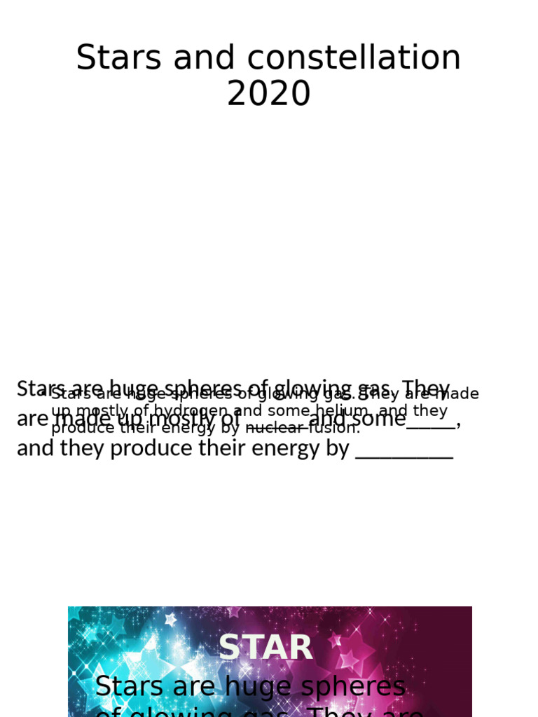 Understanding Stars and Constellations | PDF | Stars | Apparent Magnitude