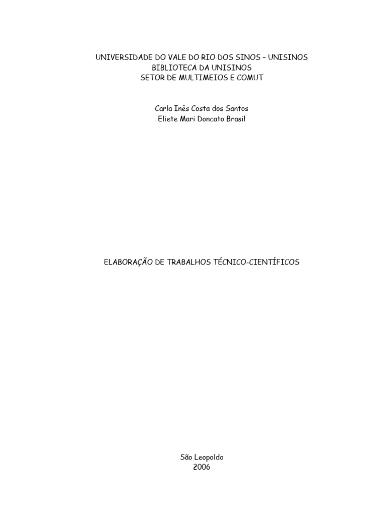 Guia para Trabalhos Acadêmicos NBR | PDF | Abstract (resumo)