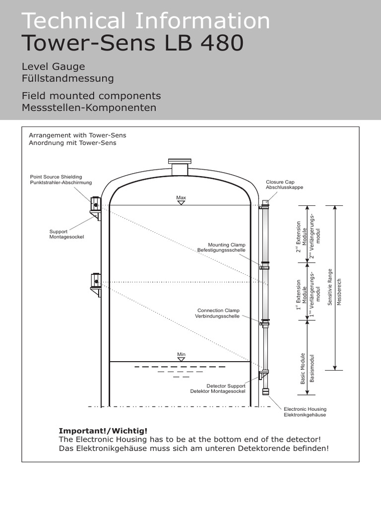En de LB480-TowerSENS Technical-Information 54733TI1TS 03 | PDF