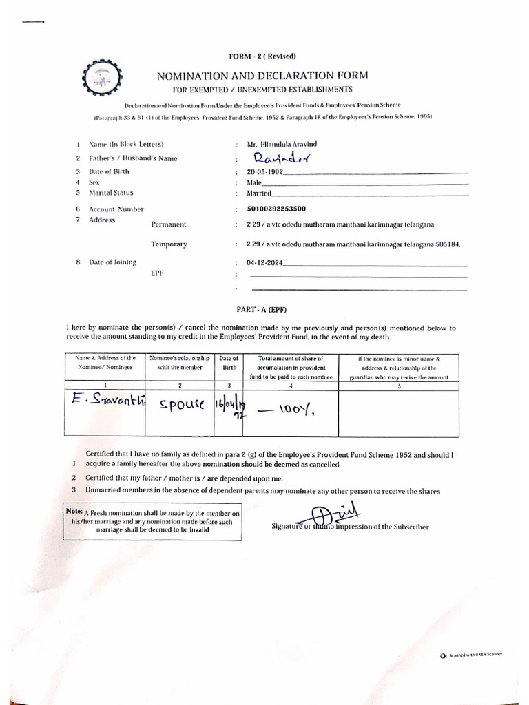 Epf | PDF