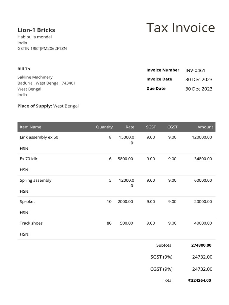 Invoice INV 04612023 12 30 16 19 52 | PDF