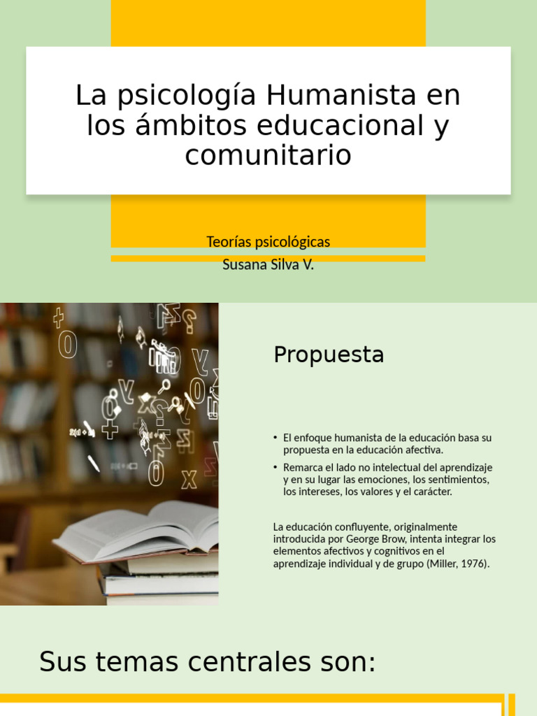 Psicología Humanista en Educación | PDF | Aprendizaje | Enseñando