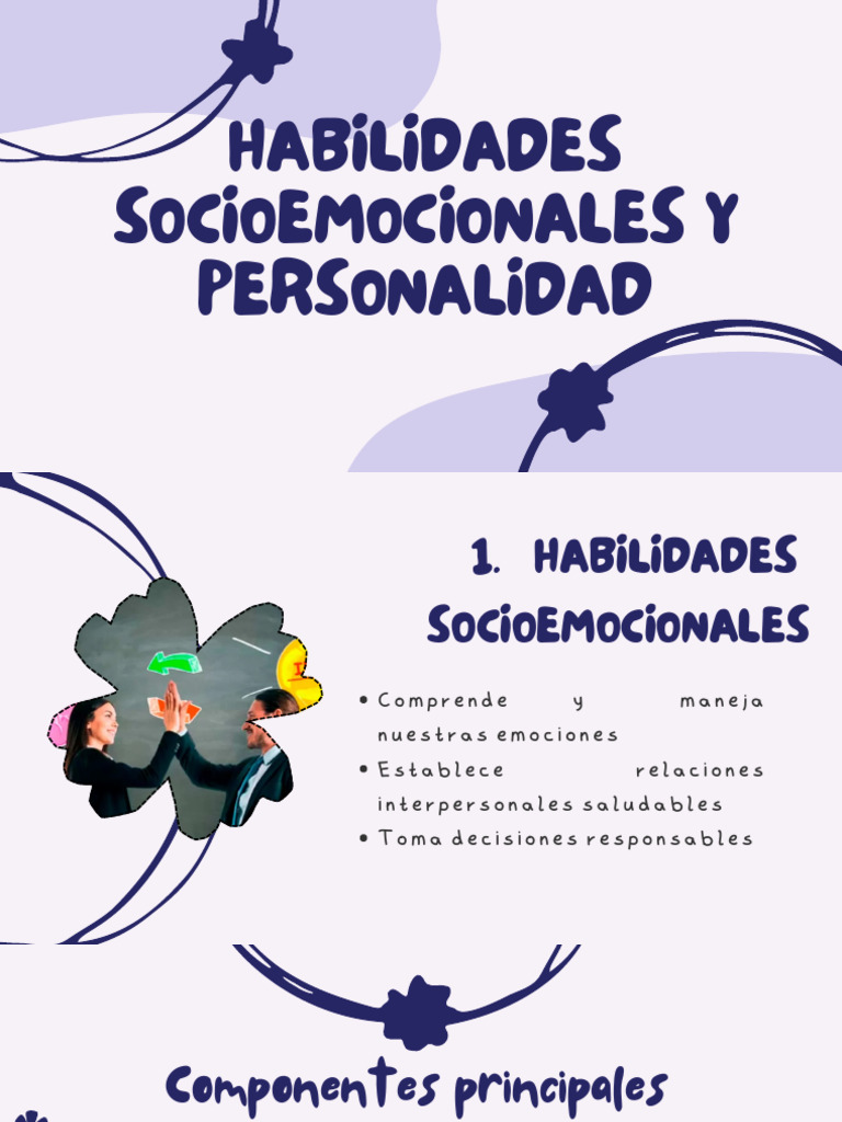 Habilidades Socioemocionales y Personalidad | PDF | Las emociones ...