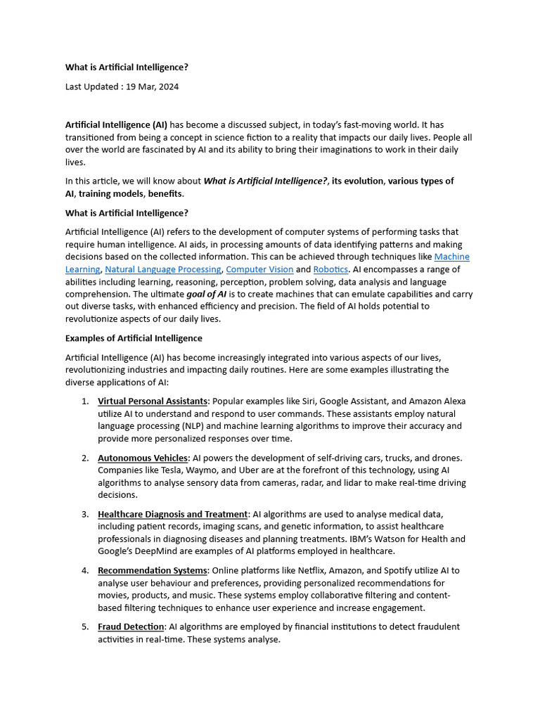 Understanding Artificial Intelligence Basics | PDF | Artificial ...