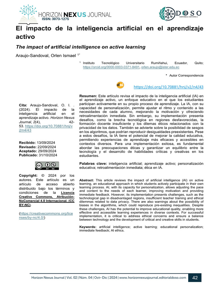 El Impacto de La Inteligencia Artificial en El Aprendizaje Activo ...