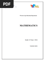 Grade 12 Functions and Graphs Guide | PDF | Function (Mathematics ...