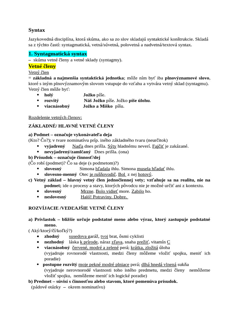 Syntax | PDF