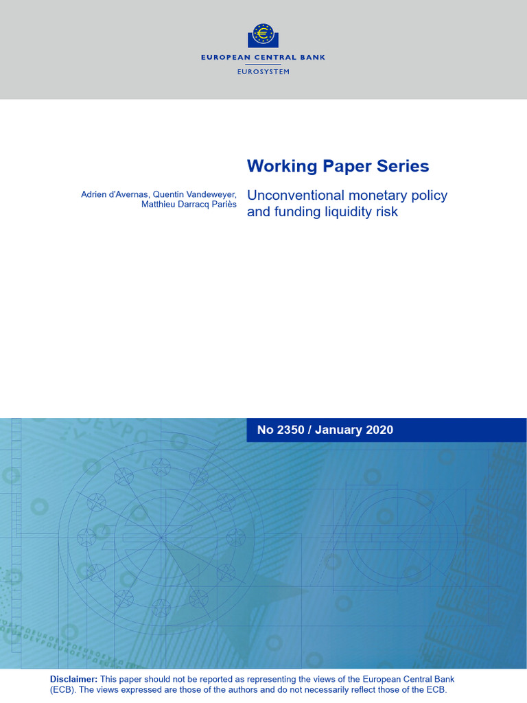 Unconventional Monetary Policy 1740729945 | PDF | Central Banks ...