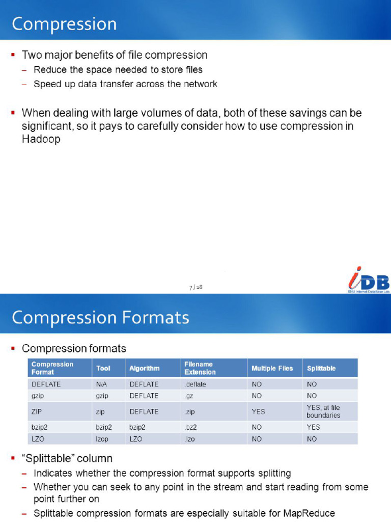 Unit 3 Part 3 Compression and Serialization With Fie Based Data ...