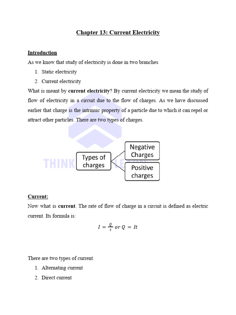 Understanding Current Electricity | PDF | Electrical Resistivity And ...