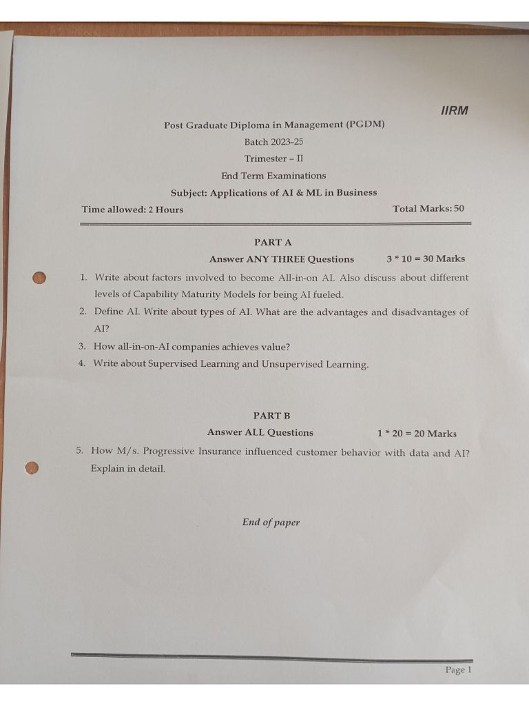 Ai & ML | PDF