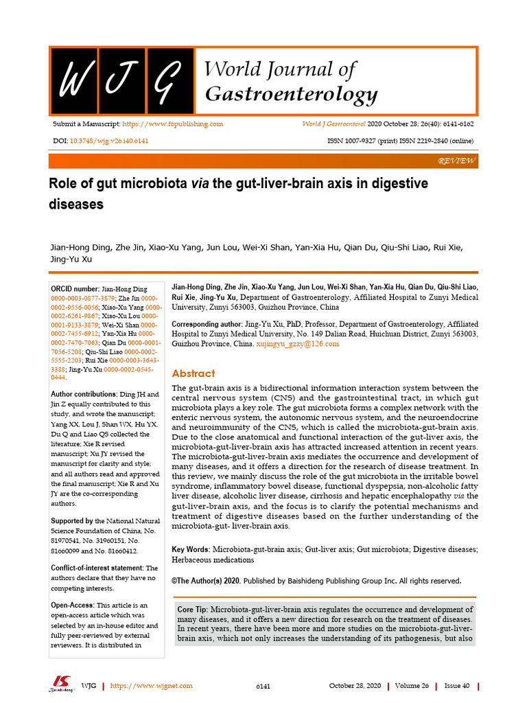 Gut Microbiota's Role in Digestive Diseases | PDF | Inflammatory Bowel ...