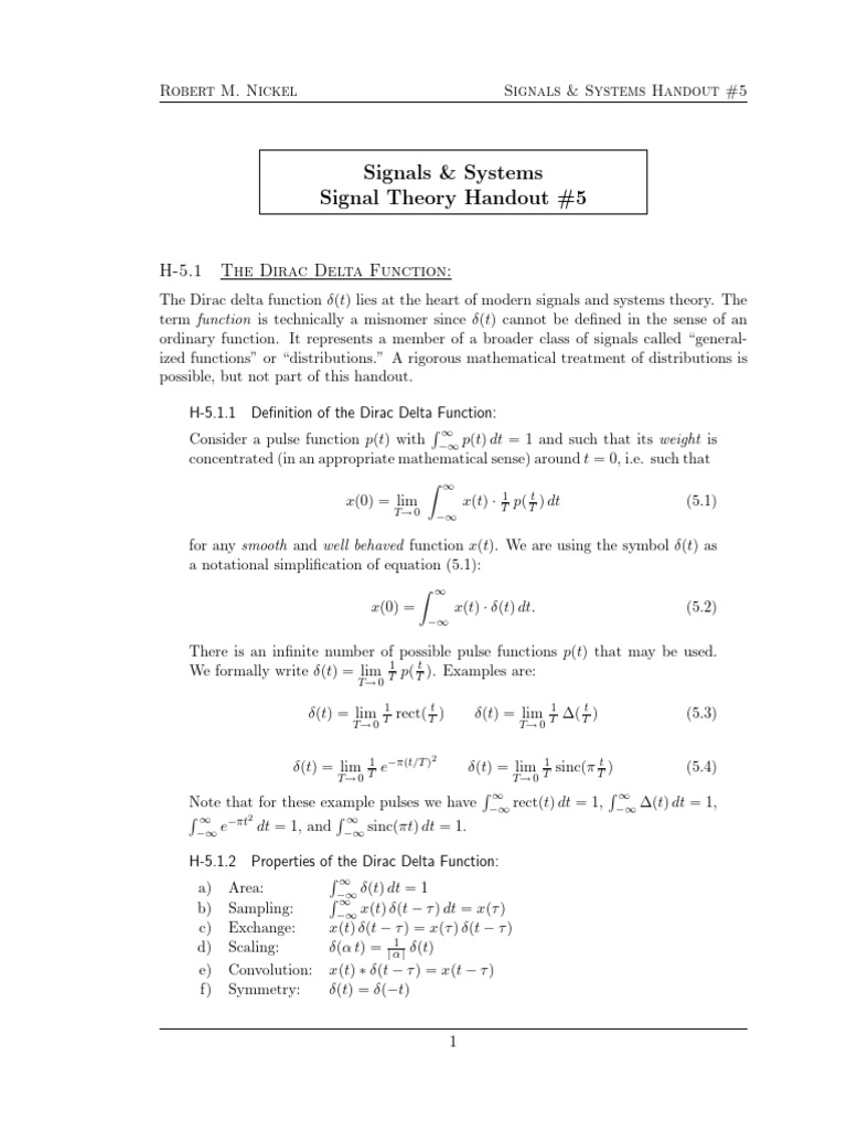 H05 SignalTheory | PDF | Discrete Fourier Transform | Mathematical Objects