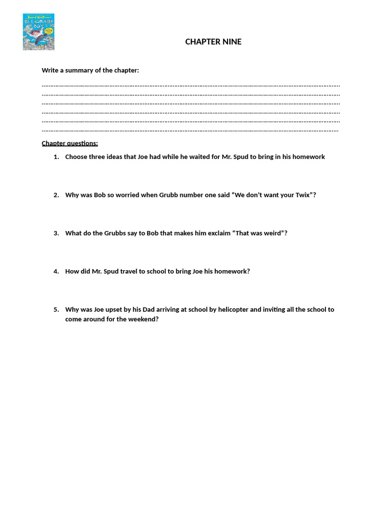 Chapter 9 Summary and Discussion Questions | PDF