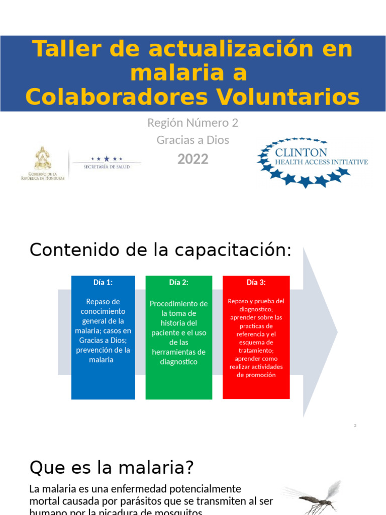 Taller sobre malaria para ColVol 2022 | PDF | Malaria | Residuos