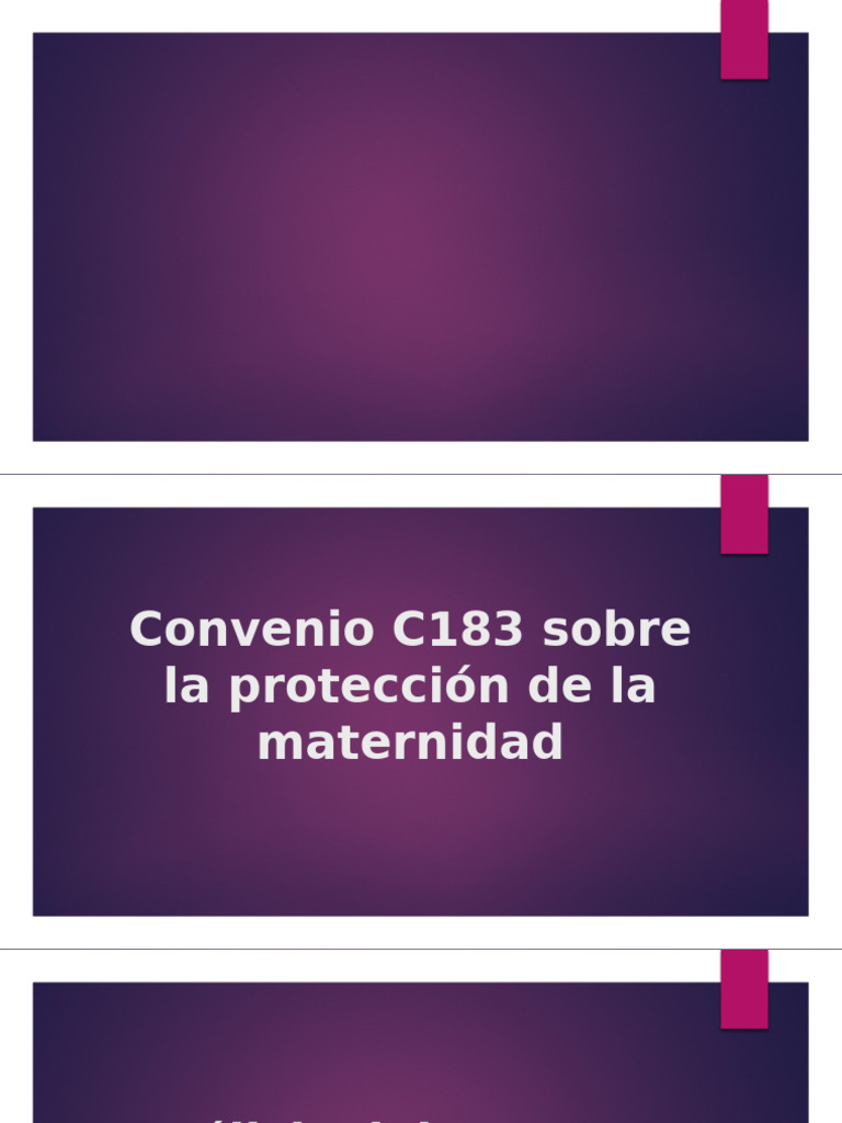 Análisis del Convenio C183 sobre Maternidad | PDF | Amamantamiento ...