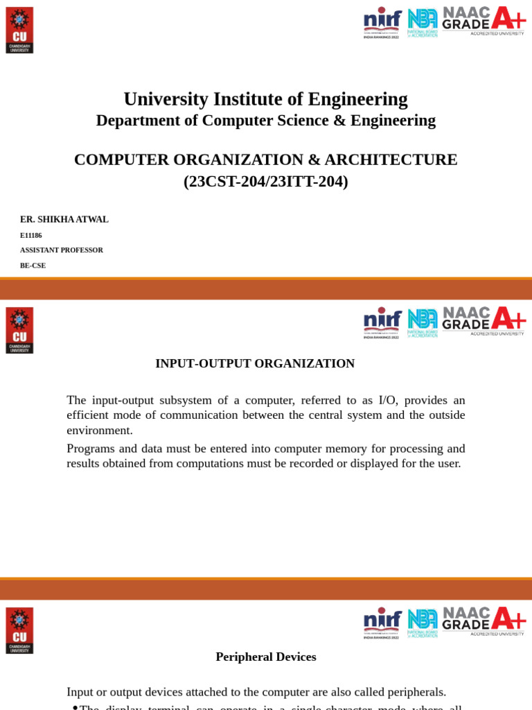 Lecture 2.3.1 (Input output organization-Asynchronous Data transfer ...