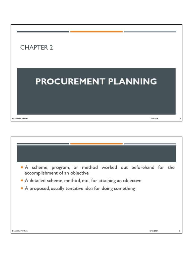 Annual Procurement Plan 2026 Guide | PDF | Procurement | Specification ...