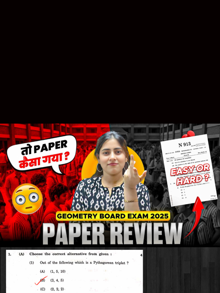 Geometry 2025 Paper Solutions | PDF