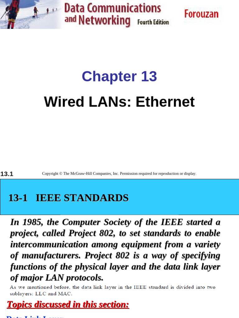 CH 13 | PDF | Ethernet | Computer Engineering