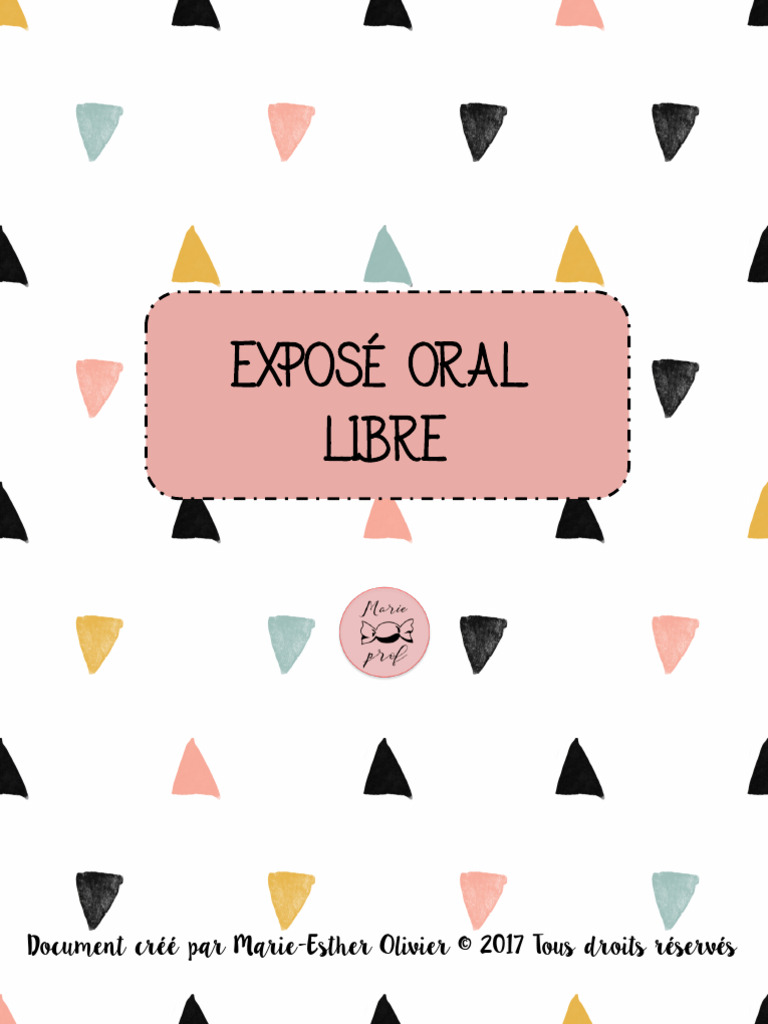 Exposé Oral : Thèmes et Conseils | PDF