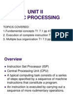 Unit II Basic Processing Topics